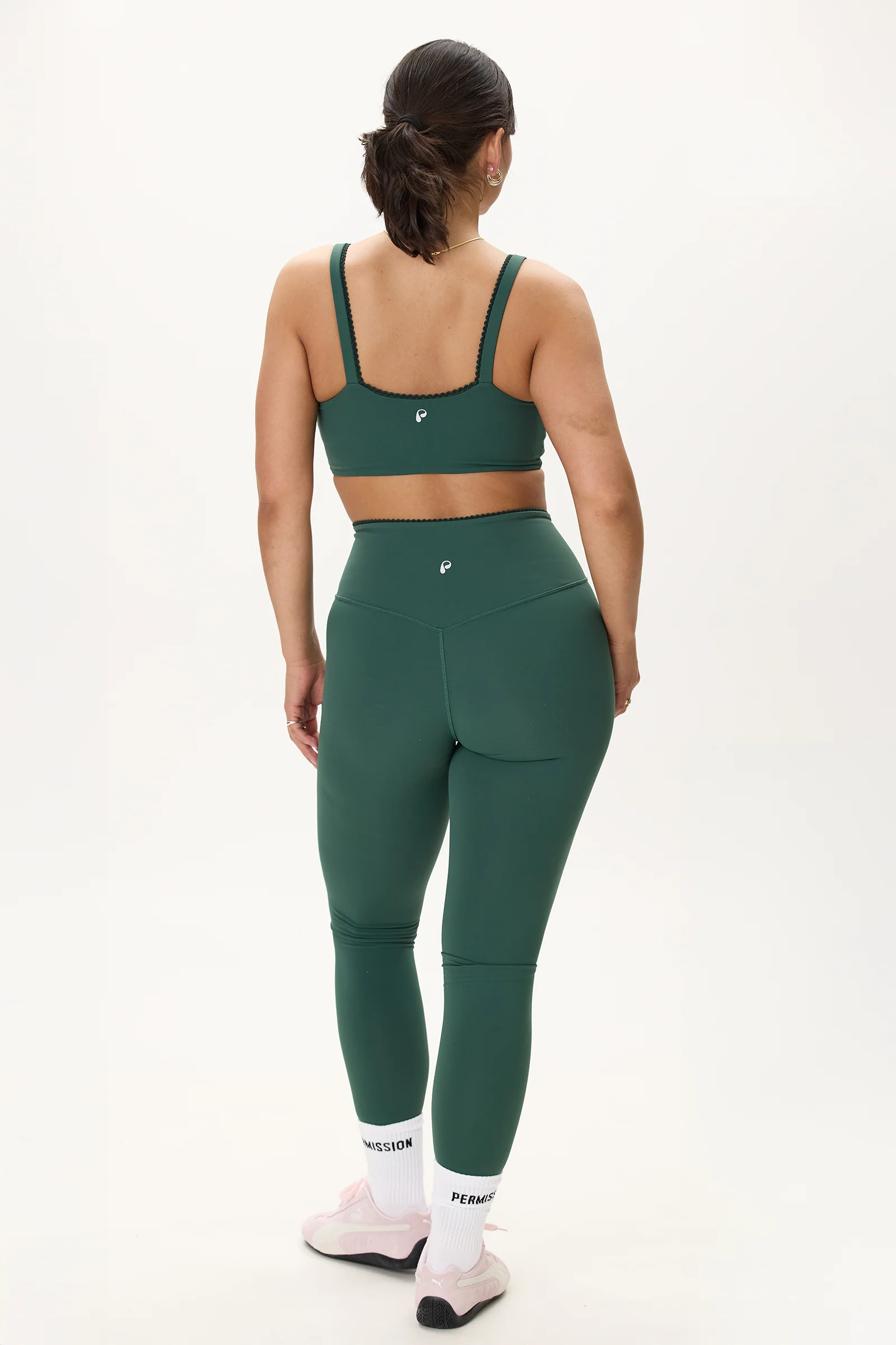 Lace Waist Legging in Garden - Image 5