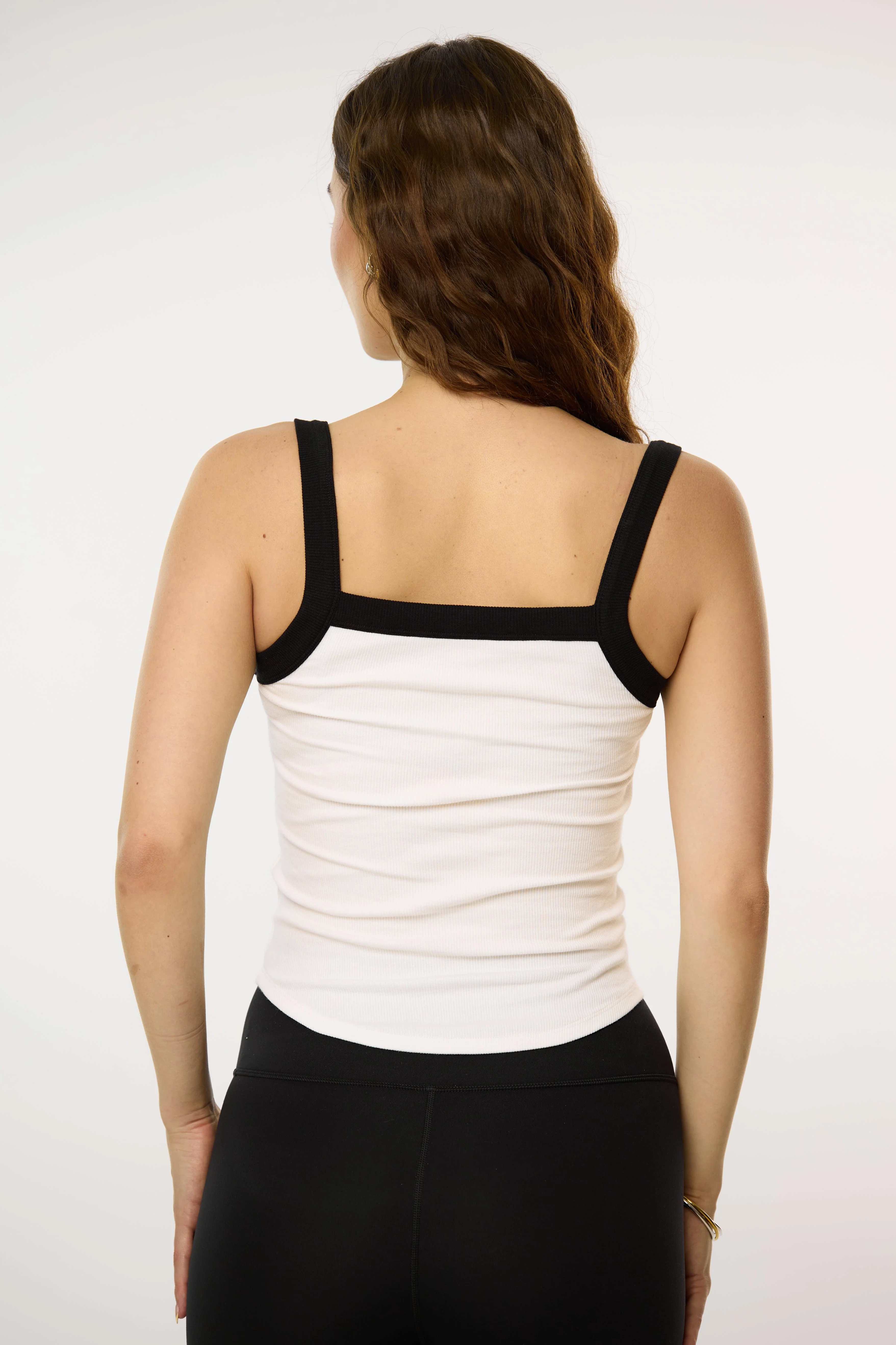 Two Way Tank in Caviar/Frothy - Image 5