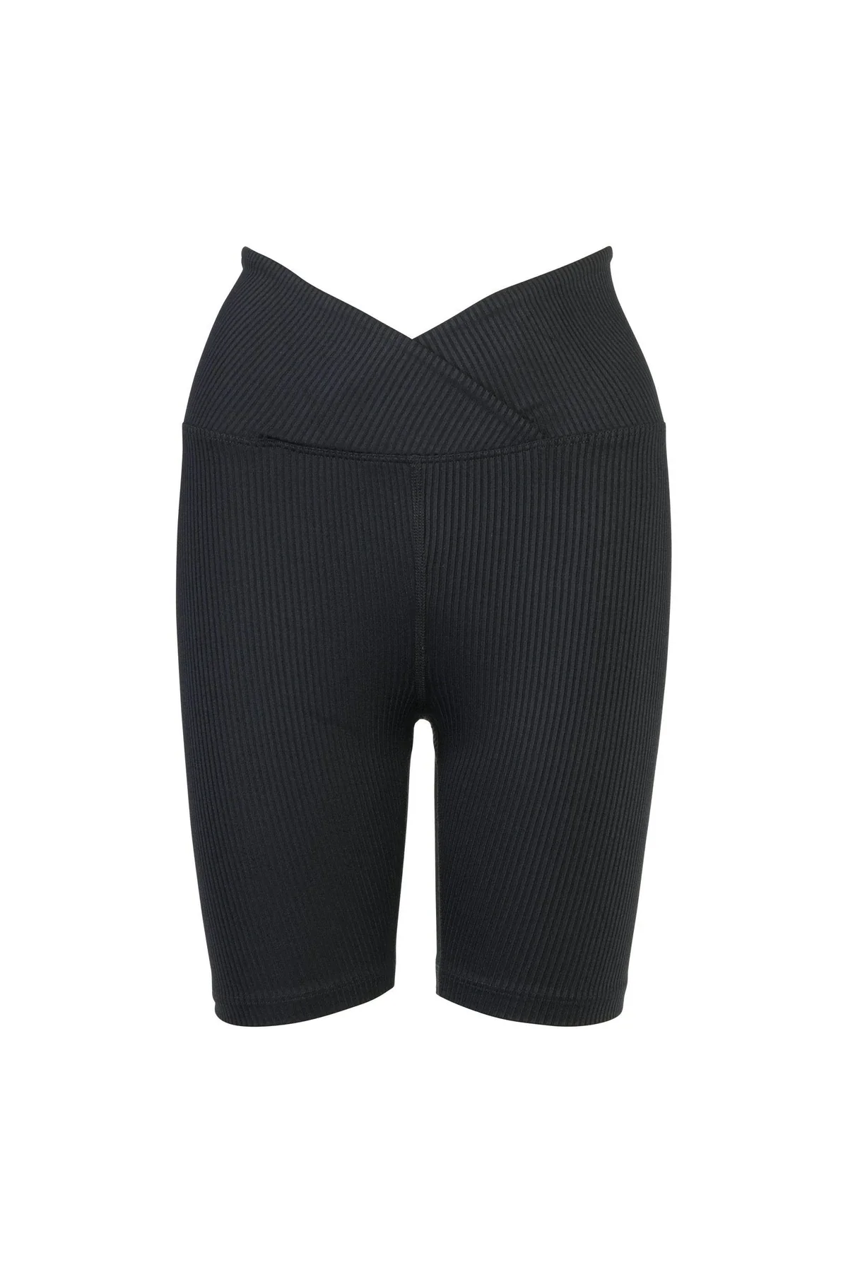 Ribbed V Waist Biker Short - Image 5